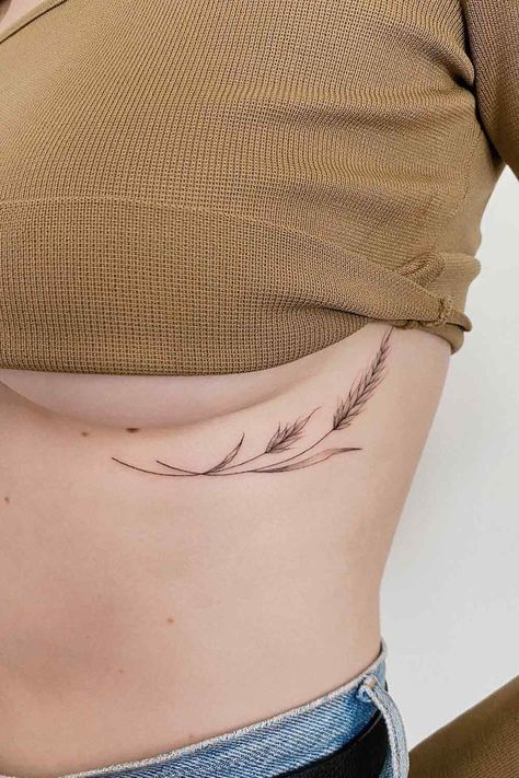 Side Tattoo Female, Geometric Sternum Tattoo, Tattoo Ideas Female Side Ribs, Secret Tattoo Placement, Tattoo Ideas Female Side, Breast Quotes, Tattoo Group, Tattoo Locations, Chest Tattoo Female Upper