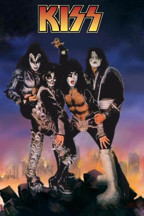 Kiss Phone Wallpaper, Kiss Group, Dynamic Posing, Metal Patches, Banda Kiss, Sister Wallpaper, Kiss Artwork, Jimi Hendrix Poster, Band Kiss