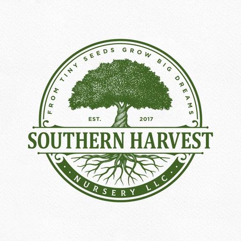 Landscape/Garden Design and Installation and Tree, Shrubs, and Flower Nursery Logo! Nursery Logo Design, Nursery Logo, Food Company Logo, Landscaping Logo, Logo Garden, Earth Logo, Candle Logo, Dynamic Logo, Storefront Signs