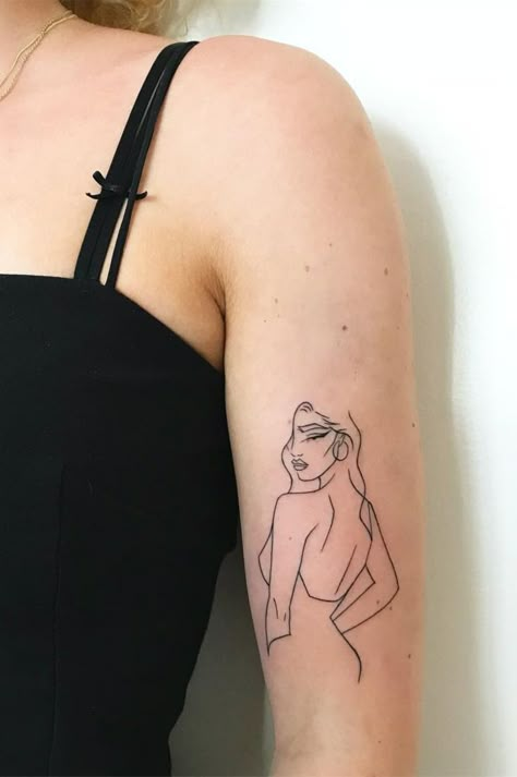 Pinup Tattoos For Women, Madame Buraka, Powerful Women Tattoos Design, Unique Female Tattoos, Female Body Tattoo, Buraka Tattoo, Tattoo Of Woman, Woman Tattoo Design, Page Tattoo