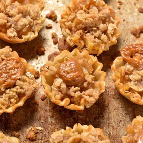 Apple Phyllo Cups Phyllo Sausage Cups, Dessert Phyllo Cups, Mini Phyllo Cup Appetizers, Phyllo Crisps, Phyllo Cup Appetizers, Philo Dough, Phyllo Cups, Deserts Easy, Freezing Apples