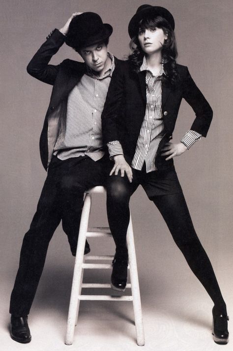 Androgyny Fashion, Business Chic Style, Spin Magazine, Band Of Outsiders, Discover Music, Androgynous Fashion, Zooey Deschanel, She & Him, Band Photos