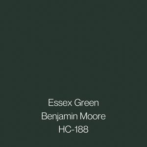 Popular Dark Green Paint Colors, Wyeth Blue, Dark Green Paint Colors, Dark Green Shades, Benjamin Moore Green, Historic Paint Colours, Cottage Paint Colors, Dark Green Paint, Essex Green