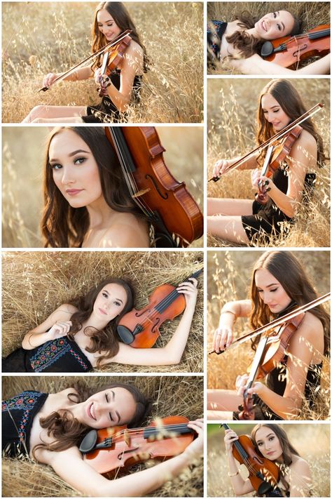 Portraits With Violin, Violin Graduation Pictures, Pictures With Violin, Poses With Violin, Violin Portrait Photography, Senior Picture Ideas Violin, Senior Pics With Violin, Senior Photos With Violin, Violin Photoshoot Ideas