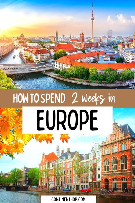 How to Spend 2 Weeks in Europe | Europe is vast and honestly it is impossible to cover all of it in 2 weeks however depending on your travel style, it is possible to cover quite a few places if planned right! Here’s 6 in-depth European itinerary 2 weeks to help you see the best of Europe on your 2 week trip to Europe! Planning A Europe Trip, 2 Week Itinerary Europe, Travel In Europe Destinations, Western Europe Travel, 2 Week European Travel Itinerary, European Vacation Itinerary, Western Europe Map, Europe Itinerary 2 Weeks, Best European Vacations