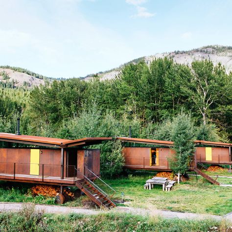 Rolling Huts, Mazama, WA - Best Cabins for Getaways - Sunset Dunton Hot Springs, Cedar Walls, California Camping, Sunset Magazine, Guest Cabin, By Any Means Necessary, Getaway Cabins, Hot Tub Outdoor, Cabin Rentals