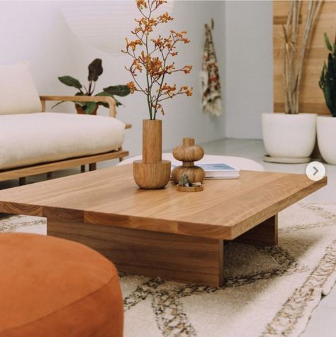 Retro Coffee Table Wood, Nature Coffee Table, Sustainable Coffee Table, Japanese Low Table Living Room, Low Coffee Tables, Low Wooden Coffee Table, Timber Coffee Table, Pop And Scott, Nz House