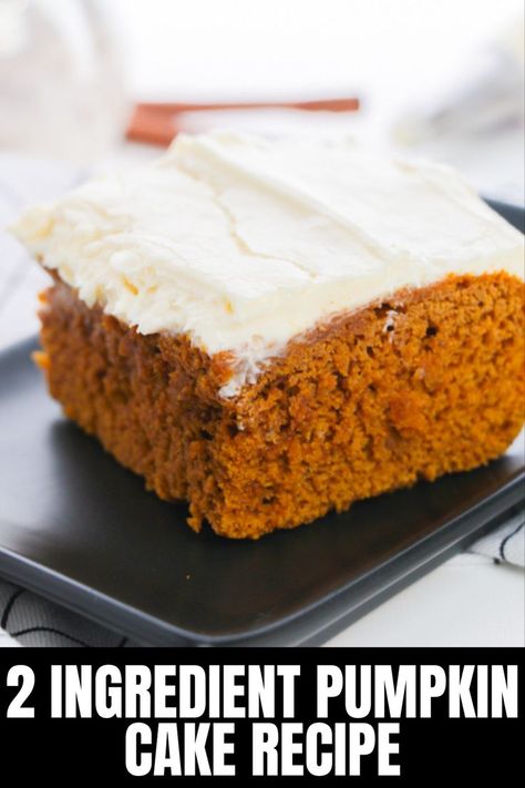 pumpkin cake recipe Three Ingredient Pumpkin Cake, 2 Ingredient Pumpkin Cake, Pumpkin Cake Recipes Easy, 3 Ingredient Pumpkin, Pumpkin Spice Cake Recipe, Pumpkin Cake Mix, Pumpkin Cake Recipe, Pumpkin Poke Cake, Spice Cake Mix And Pumpkin