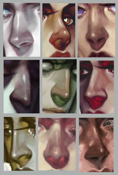 Nose Drawing, Digital Painting Tutorials, Anatomy Art, Drawing Tutorials, Art Tutorials Drawing, Digital Art Tutorial, Sketchbook Art Inspiration, Art Tips, Painting Style