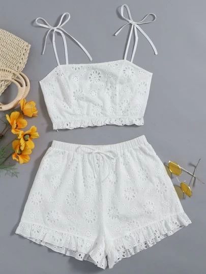 Women's Two-Piece Outfits | Matching Sets | SHEIN USA Cute Lounge Outfits, Top Shorts Set, Tee Shirt Fashion, Matching Sets Outfit, Coordinating Outfits, Trendy Dress Outfits, Trendy Fashion Tops, Cute Preppy Outfits, Classy Casual Outfits