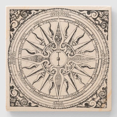 Tophat Tattoo, Map Tattoo Sleeve, Compass Picture, Compass Vintage, Diptych Painting, Baroque Wall, Compass Star, Compass Art, Magnetic Compass