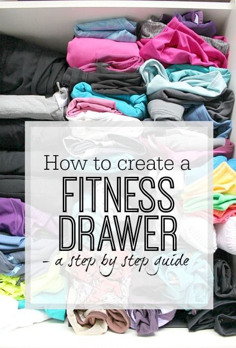 How to create a fitness clothes drawer - a step by step guide to making a space for all your fitness clothes so you can find what you want when you want it Organised Clothes, Workout Organization, Ideas Para Organizar Ropa, Nike Dress, Fitness Organization, Pants Organization, Clothing Organization, Clothes Drawer Organization, Pant Storage