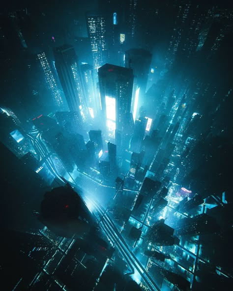 Sci Fi Aesthetic, Neon Noir, Sci Fi City, Neo Tokyo, City At Night, Cyberpunk Aesthetic, Cyberpunk City, Futuristic City, Future City