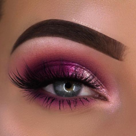 @makeupthang slaying again! YAY or NAY? Make Up Designs, Smokey Eyeshadow, Purple Makeup, Cool Makeup Looks, Eye Makeup Designs, Makeup Eye Looks, Eye Makeup Art, Makeup Obsession, I Love Makeup