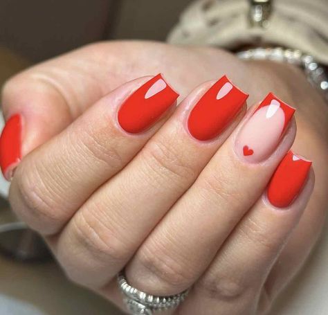 Stunning Red Nail Designs That Will Make Heads Turn – best 4 crafts.com Red Gel Manicure Design, Short Red Gel Nails Ideas, Red Nail Designs Short, Red Short Nails Ideas, Short Red Nails Design, Red Nail Ideas, Gel Manicure Designs, Short Red Nails, Red Gel Nails