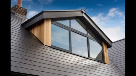 Velux Dormer Window, Modern Dorma Windows, Dorma Windows Loft Conversions, Loft Conversion Windows Dormer, Dorma Loft Conversion Exterior, Decorating A Dormer Space, Dormer Roof Design, Attic Bump Out, Dorma Windows Exterior