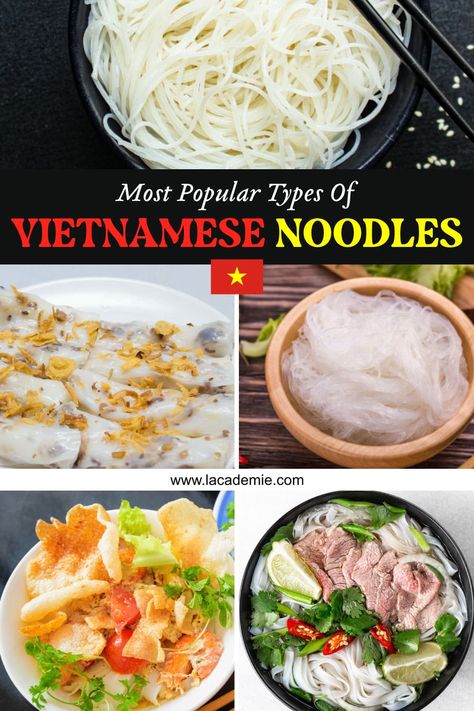 Get a taste of Vietnamese cuisine with this guide to the different types of noodles used in traditional dishes. From Phở to Bánh phở, learn about the unique flavors and ingredients that make Vietnamese noodles a must-try for food lovers. Add a new dimension to your menu with these delicious and authentic dishes. Cellophane Noodles, Pho Noodles, Rice Noodle Soups, Homemade Chinese Food, Vietnamese Noodles, Types Of Noodles, Bean Flour, Beef Noodle Soup, Traditional Dishes