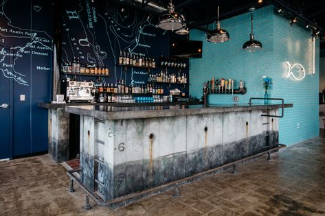 Concrete Bar Design, Concrete Bartop, Military Bar, Restaurant Design Rustic, Beach Pictures Wallpaper, Garden Bar Ideas, Apartment Design Inspiration, Mixology Bar, Concrete Bar