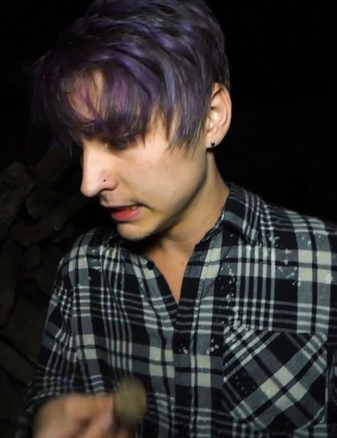 Colby Brock Purple Hair, Colby Cheese, Colby Jack Cheese, Colby Brock, Sam And Colby, Hottest Pic, Emo Boys, Colby, Purple Hair