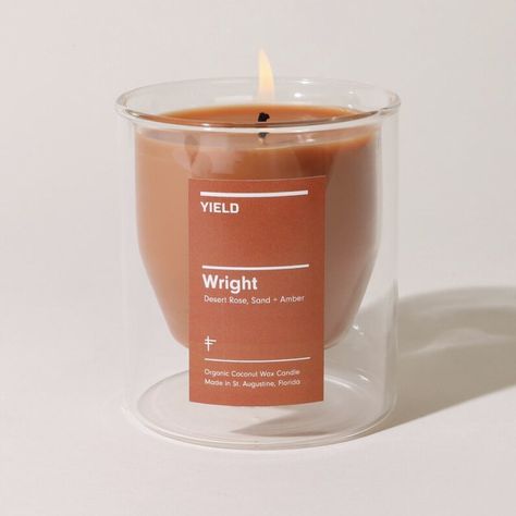 YIELD Architect Double Wall Candle by Nordstrom - Dwell Wall Candle, Coconut Wax Candles, Wall Candles, Desert Rose, Modern Homes, Candle Wax, Candle Making, Midcentury Modern, Candle Jars