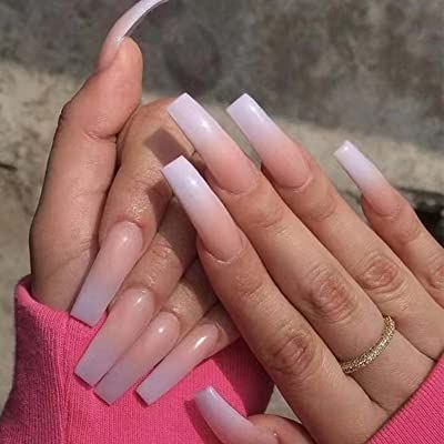 Ombre Acrylic Nails, Long Acrylic Nails Coffin, Unique Acrylic Nails, Square Acrylic Nails, Coffin Nails Designs, Pretty Acrylic Nails, Dope Nails, Nail Arts, Best Acrylic Nails