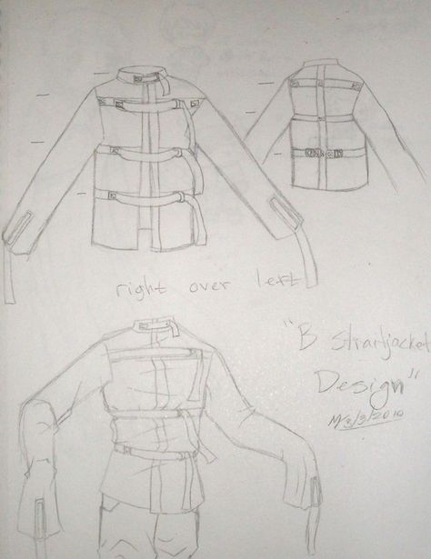 Straightjacket Drawings, Straitjacket Drawing, Straight Jacket Asylum, Asylum Drawing, Straight Jacket Drawing, Jacket Drawing Reference, Straight Jacket Costume, Jackets Drawing, Jacket Drawing