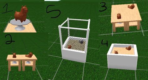 Bloxburg Barn Ideas, Bloxburg Pets Codes, How To Make Animals In Bloxburg, Bloxberg Things To Build, Pets In Bloxburg, How To Get Pets In Bloxburg, Bloxburg Pet Hacks, Bloxburg Animals, Bloxburg Pet Decals