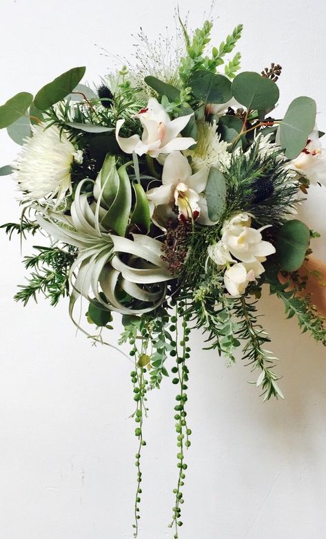 Living Plant Bouquet, Green Plant Bouquet, Air Plant Wedding Bouquet, Air Plant Wedding Decor, House Plant Bouquet, Air Plant Bouquet, Houseplant Bouquet Wedding, House Plant Wedding Bouquet, Different Wedding Bouquets