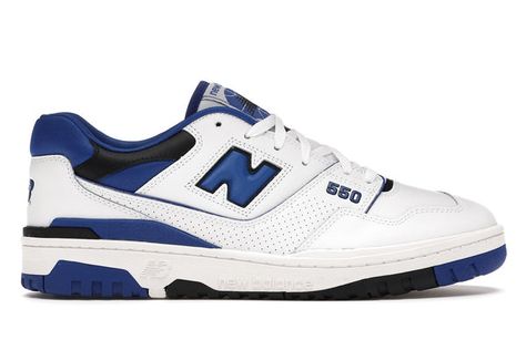 New Balance 550 White Blue, New Balance 992, New Balance 550 White, Sneaker New Balance, Sneakers Adidas, Blue Pin, New Balance Sneakers, Blue Sneakers, New Balance Shoes