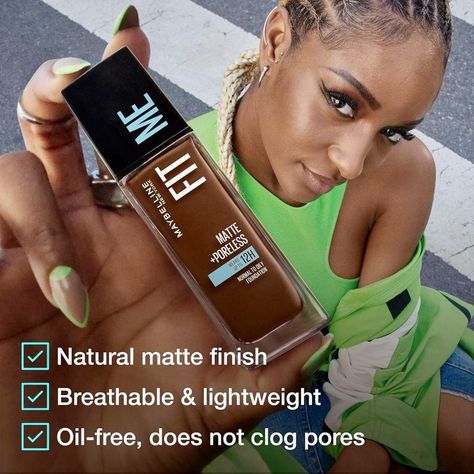 Maybelline Fit Me Matte + Poreless Foundation available at 60,000ugx. Call/Whatsapp 0704 261 720 for deliveries. . #makeup #beautytrendsuganda #maybelline #fitmematte #facemakeup #tuesday #weekend #beauty #makeupartist #eastafrica #ayrastarr #melanin #kampala #uganda #makeupforoilyskin Matte Poreless Foundation, Fit Me Matte And Poreless, Foundation With Spf, Kampala Uganda, New York Fits, Lightweight Foundation, Oil Free Foundation, E.l.f. Cosmetics, Pride Makeup