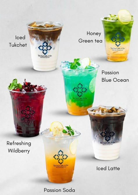 Cafe Drinks Ideas, Menu Beverage, Drinks Display, Iced Drinks Recipes, New Drink, Coffee Shop Business, Coffee Shop Menu, Food Receipt, Drink Shop