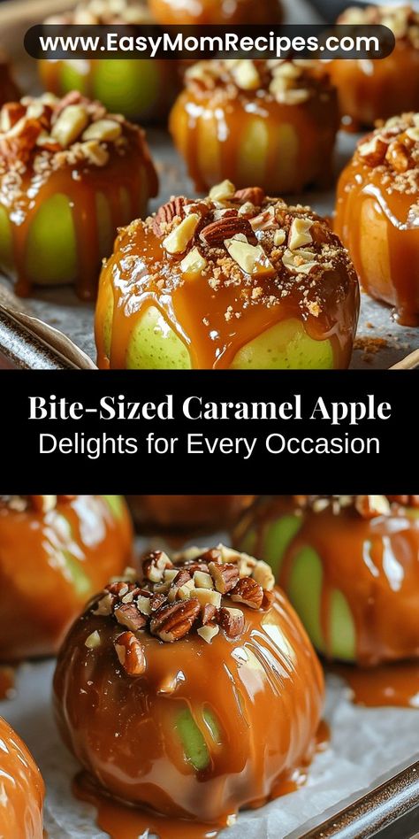 Fall is the perfect season to indulge in the delightful treat of Caramel Apple Bites. This easy recipe transforms classic caramel apples into bite-sized pieces, making them ideal for sharing at parties or gatherings. Learn how to choose the best apple varieties, create a smooth, rich caramel, and customize your bites with a variety of fun toppings. Perfectly sweet and tart, these caramel-covered snacks will leave everyone craving more. Get ready to impress with this delicious twist on Apple Bites Recipe, Caramel Apple Bites, Apple Bites, Apple Bite, How To Make Caramel, Apple Varieties, Honeycrisp Apples, Granny Smith Apples, Caramel Apple