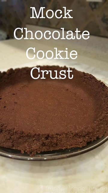 Butter Substitute For Cookies, Chocolate Cookie Pie, Chocolate Chip Cookies Allrecipes, Cookie Pie Crust, Chocolate Chip Cookie Crust, Cookie Crust Recipe, Chocolate Pie Crust, Chocolate Cookie Crust, No Bake Recipe