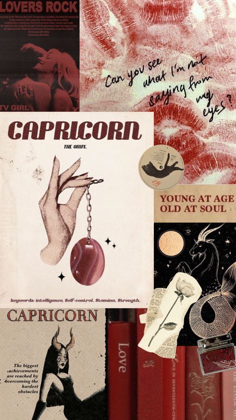 Capricorn + Core + Aesthetic, Capricorn Energy, Collage Books, Capricorn Woman, Capricorn Aesthetic, Capricorn Art, Capricorn Rising, Astrology Capricorn, Capricorn Season