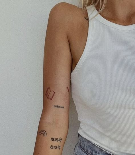 Tiny Tattoo Placement, Bicep Tattoo Women, Tattoo Placement Arm, Quote Tattoos Placement, Lower Arm Tattoos, Small Tattoo Placement, Inner Arm Tattoos, Inner Arm Tattoo, Girl Arm Tattoos