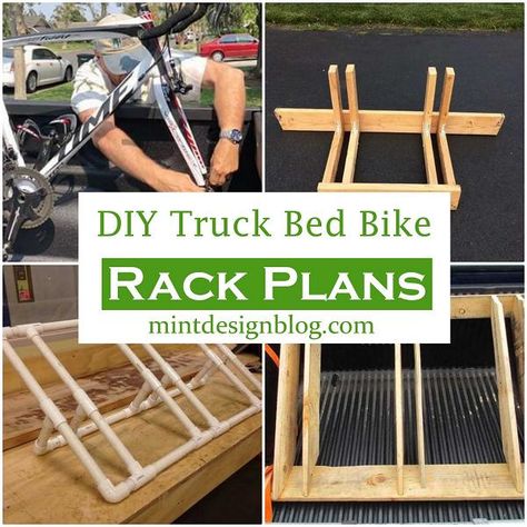 Diy Car Projects, Truck Bed Bike Rack, Workshop Hacks, Rack Velo, Truck Bike Rack, Diy Truck Bedding, Cheap Electric Bike, Gas Powered Bicycle, Diy Bike Rack