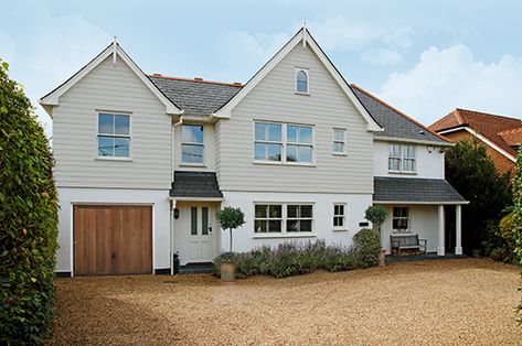 Cladding And Render Exterior, Rendered House Exterior Uk, House Facelift Exterior Uk, Rendered Dormer Bungalow, Rendered House, Brick And Render Exterior Uk, Boring House, Rendering Ideas, Cladding Ideas