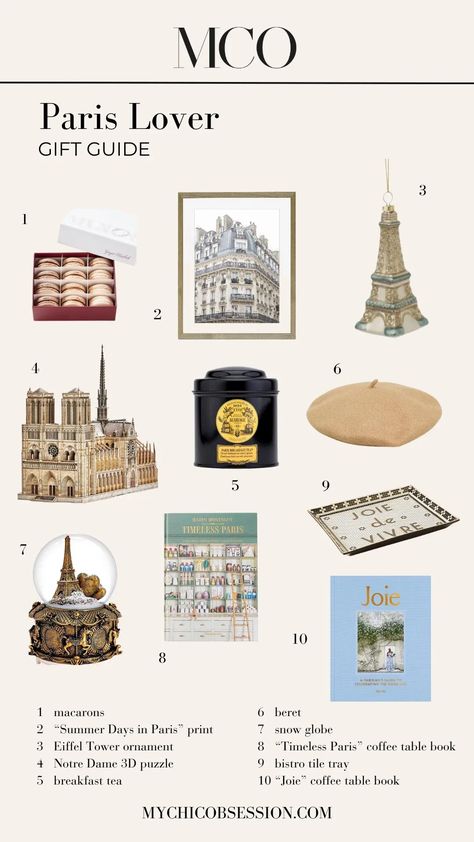 The best 60 Paris gift ideas for everyone on your Christmas shopping list this year. Bring the City of Lights home to your friends and family. Paris Gift Ideas, Veja Sneakers Outfit, Paris Gifts, Christmas Shopping List, French Aesthetic, Gift Ideas For Everyone, City Of Lights, Gift Guide For Him, Lights Home