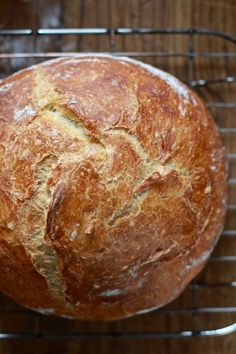 no-knead artisan bread | The Clever Carrot Clever Carrot, Peasant Bread, Knead Bread Recipe, A Loaf Of Bread, Artisan Bread Recipes, Loaf Of Bread, Loaf Recipes, Bread Serving, No Knead Bread