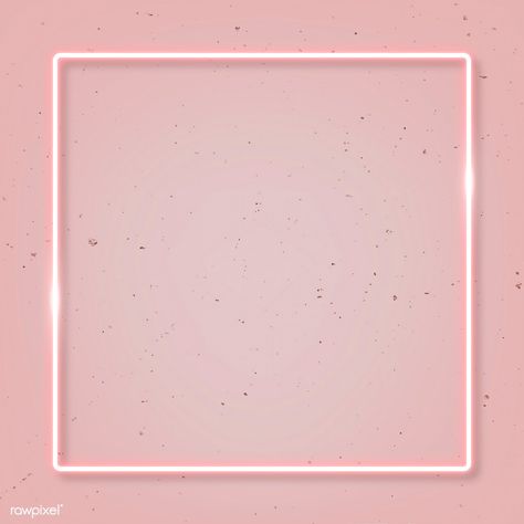 Square pink neon frame on a pink background vector | premium image by rawpixel.com / manotang Pink Marble Background, Neon Frame, White Marble Background, Orange Brick, Peach Background, Pink Tiles, Rose Gold Frame, Instagram Background, Pink Frames