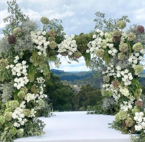 Wedding Design Elements, Floral Chuppah Wedding, Aisle Florals Wedding, Floral Archway Wedding, Hydrangea Chuppah, Chuppah Florals, Greenery Arch Wedding, Flower Alter, Unique Wedding Decoration Ideas