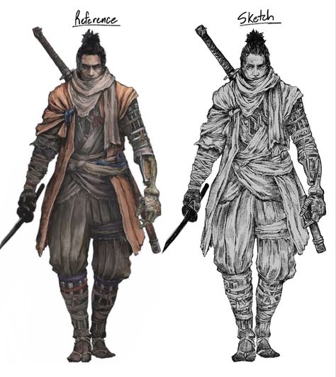 I cannot get enough of sketching fromsoftware concept art <333 The reference was created by the developers at Fromsoftware, not mine #videogames#sekiroshadowsdietwice#fanart Sekiro Fanart, Fromsoftware Art, Sketch Study, Bloodborne Art, Soul Game, Japanese Mythology, Concept Art Character, Character Designs, Dark Souls