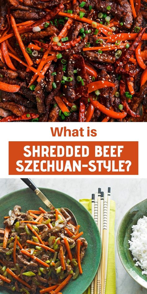 Dry Frying Technique, Thin Slices Are Key, Baking Soda Tenderizes Beef, Crush the Peppercorns Beef Schezuan Chinese Food, Schezwan Beef Recipe, Beef Szechuan Recipes, Scheshwan Beef, Schezwan Beef, Sichuan Beef, Szechuan Beef, Shredded Beef Recipes, Szechuan Recipes