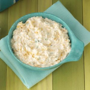 You really can't go wrong with ranch flavor and cheese. This delectable dip is perfect for vegetables or crackers at your next party. | Ranch Cheese Spread Recipe from Taste of Home Ranch Dip Recipe, Cheese Spread Recipes, Ranch Recipe, Appetizers For A Crowd, Ranch Dip, Cream Cheese Spreads, Spread Recipes, Cheese Spread, Crumbled Bacon