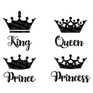 Princess Crown Tattoos, King Queen Princess, Crown Silhouette, Prince Tattoos, Jeans Crafts, Crown Png, Crown Svg, Htv Projects, Crown Tattoo Design