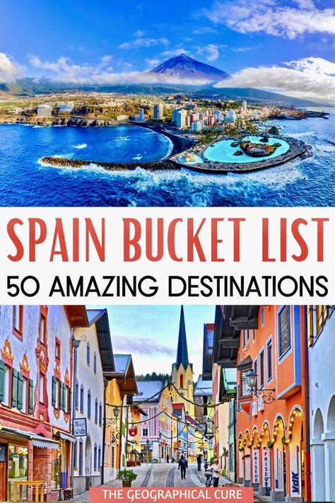 50 Amazing Destinations in Spain Spain Travel Tips, Spain Living, Vacation In Spain, Things To Do In Spain, Places To Visit In Spain, Spain Honeymoon, Travel To Spain, Cities In Spain, Spain Destinations