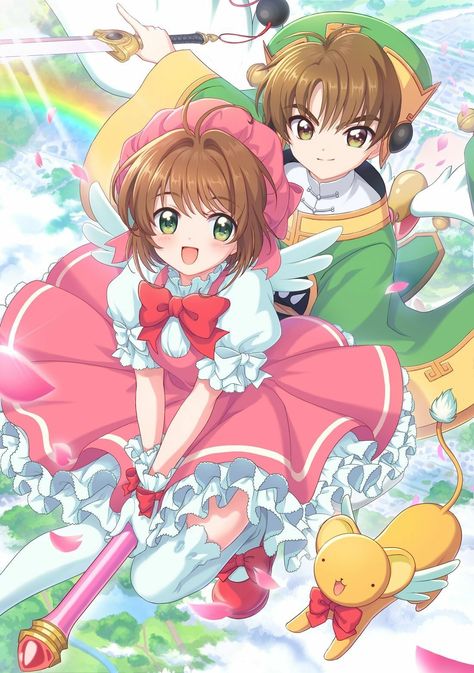 Sakura Poster, Painting Funny, Anime Retro, Tamako Love Story, Sakura Card Captor, Card Captor Sakura, Illustration Manga, Sakura Art, Sakura Kinomoto