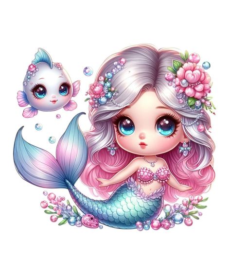 Birthday Balloons Pictures, Aquatic Art, Mermaid Artwork, Butterfly Art Painting, African Paintings, Unicorn Pictures, Cute Cartoon Images, Cute Mermaid, Anime Pixel Art