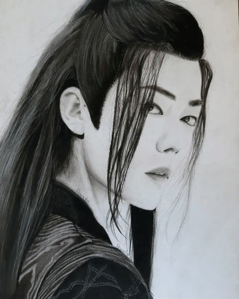 Art, artist, drawing, draw, mdzs, the untamed, Fanart, Wei WuXian, Wei Ying, Xiao Zhan, Chinese Xiao Zhan Drawing, Dekorasi Halloween, Pencil Sketch Images, Wuxi, Chinese Art Girl, China Art, Character Design Animation, Bts Drawings, The Chosen