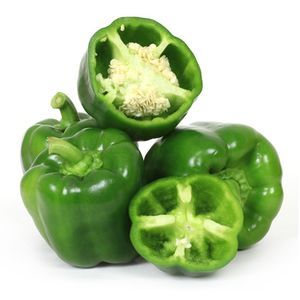 Buy Fresho Capsicum Green 500 Gm Online At Best Price - bigbasket Healthy Pepper Steak Recipe, Vegetable Delivery, Quinoa Stuffed Peppers, Pepper Steak Recipe, Stuffed Peppers Healthy, Green Capsicum, Making Quinoa, Pepper Steak, Green Pepper